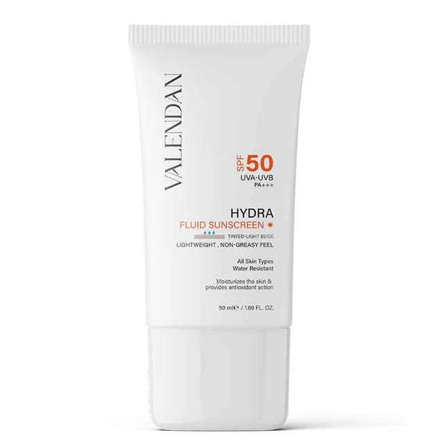 فلوئید ضد آفتاب آبرسان +SPF50 لایت بژ ولندان