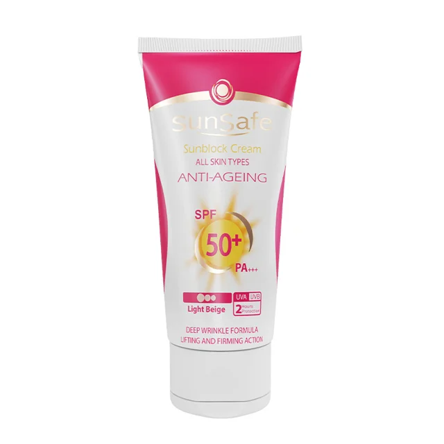 کرم ضد آفتاب ضد چروک +SPF50 سان سیف