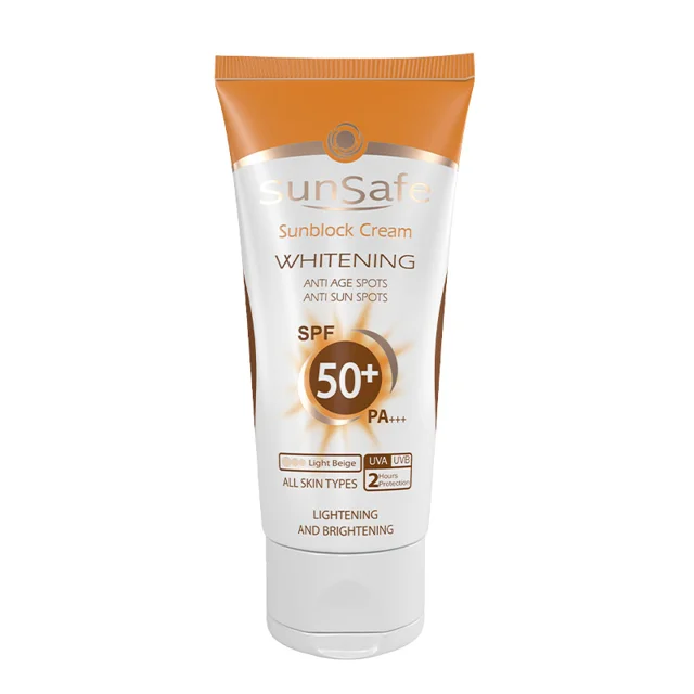 کرم ضد آفتاب روشن كننده +SPF50 سان سیف